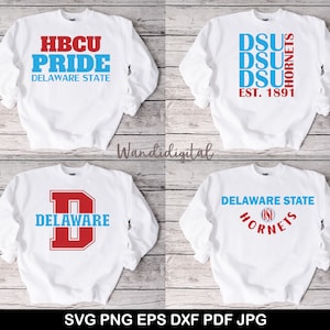 Hbcu Pride Delaware State Svg , HBCU Bundle Svg , Delaware State HORNETS 1891 , Delaware State SVG.