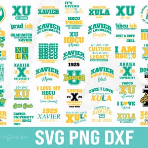 Xavier University Svg, XULA Svg, New Hbcu 2025 Collection, Xavier University Of Louisiana 1925, HBCU Bundles Svg, Digital files, Svg Png Dxf
