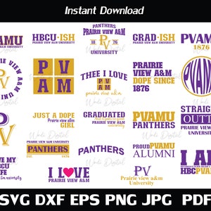 Hbcu-ish Prairie View A&M University Svg , HBCU Bundle Svg , PVAMU DOPE 1876 Svg , Cut Files, Svg Files for Cricut, Silhouette cut files.