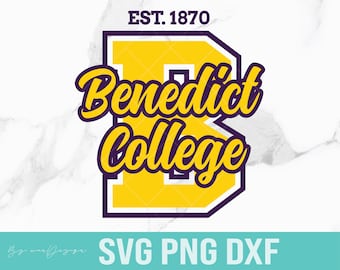 Logotipo SVG de los Tigres del Benedict College, HBCU (Descarga digital)