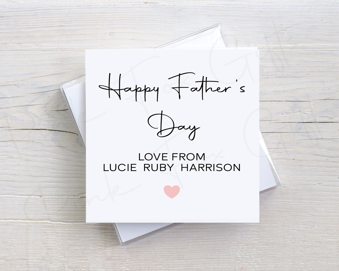 Personalised Fathers Day Card, Daddy Card, Dad Card - Etsy UK