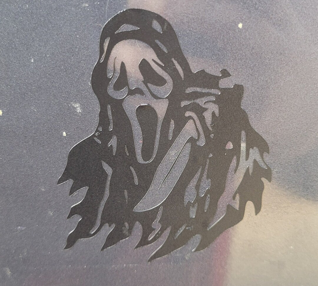 Ghostface Decal - Etsy