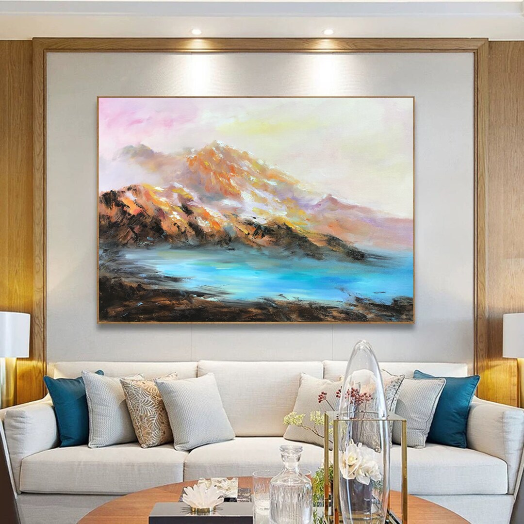 Large Original Landscape Painting hand Made Painting acrylic Etsy