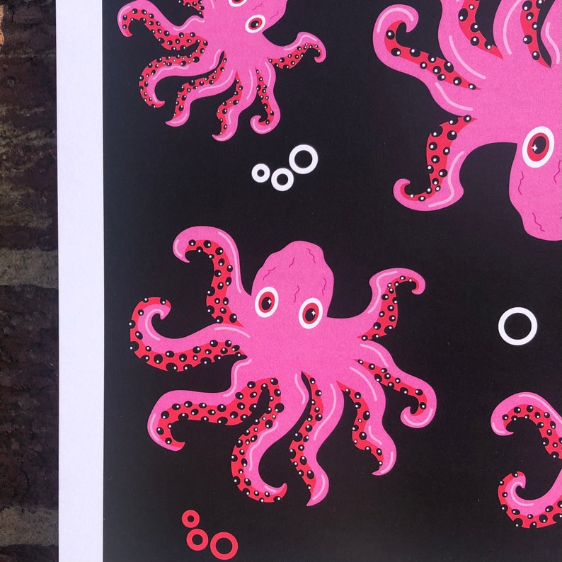 A4 Octopus Print image 4
