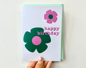 Happy Birthday - 5"7 Greeting Card