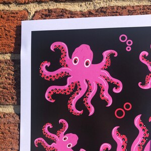 A4 Octopus Print image 6