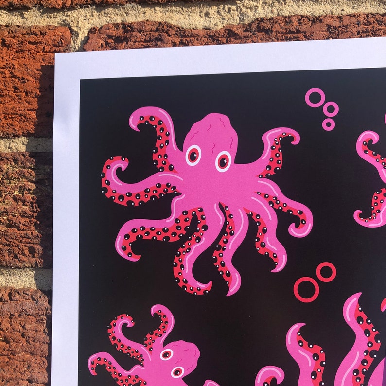 A4 Octopus Print image 6