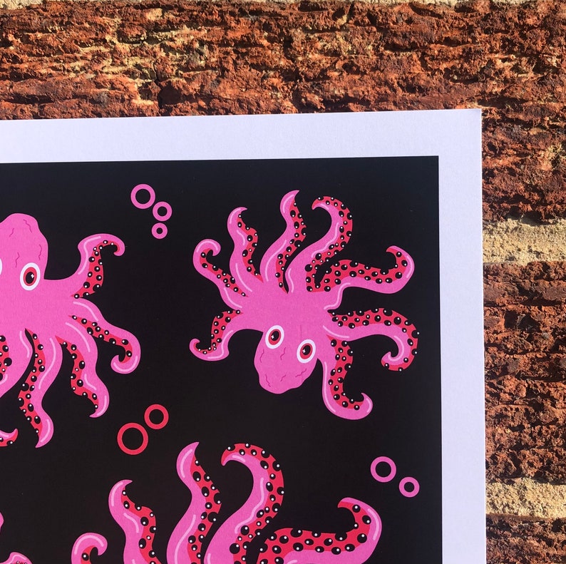 A4 Octopus Print image 3