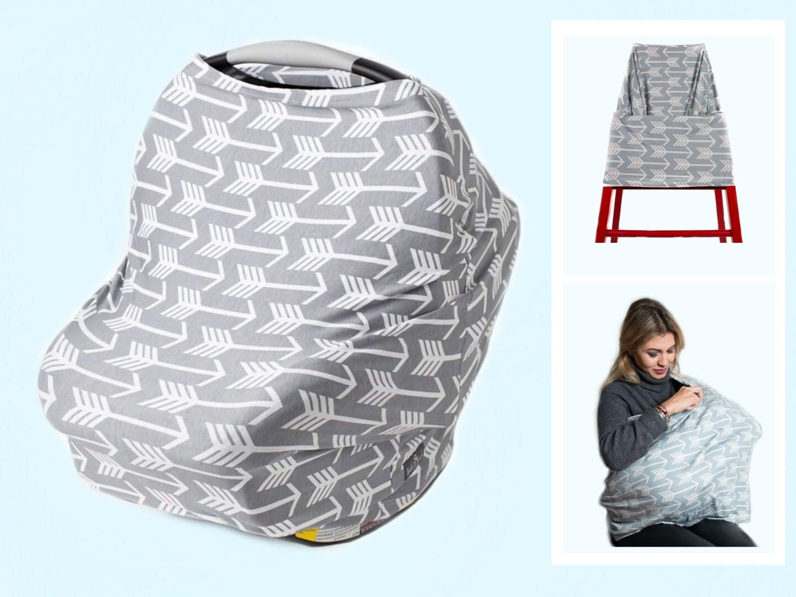 Baby Car Seat Cover Stretchy Multi Use Nursing Cover Etsy