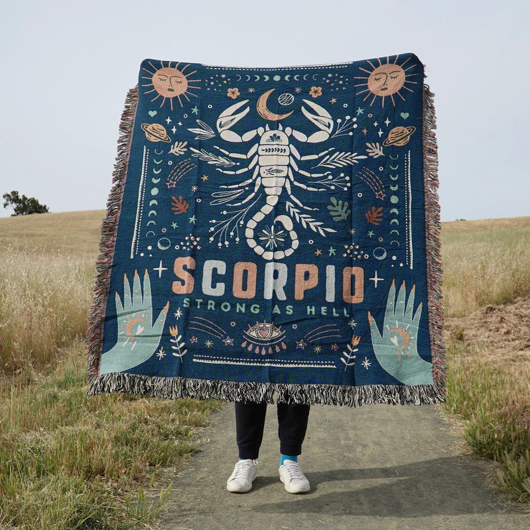 Scorpio Blanket Zodiac Blanket Gifts for Scorpio Baby Horoscope Zodiac