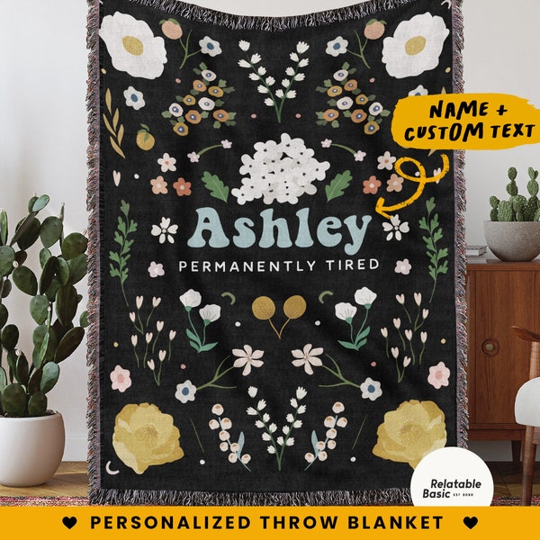 Custom Woven Blanket Etsy