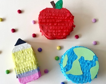 Back to School Mini Pinata, Party Favors, Teacher Gift