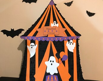 Halloween Circus Pinata, Haunted Circus Decoration