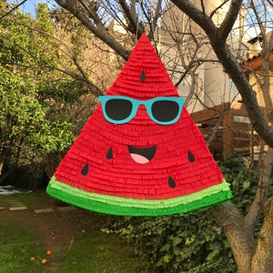 Watermelon pinata with sunglasses, Watermelon Centerpiece