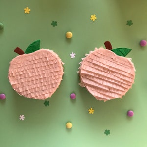Peach Mini Pinata: Fruit Party Favor, Birthday Decor