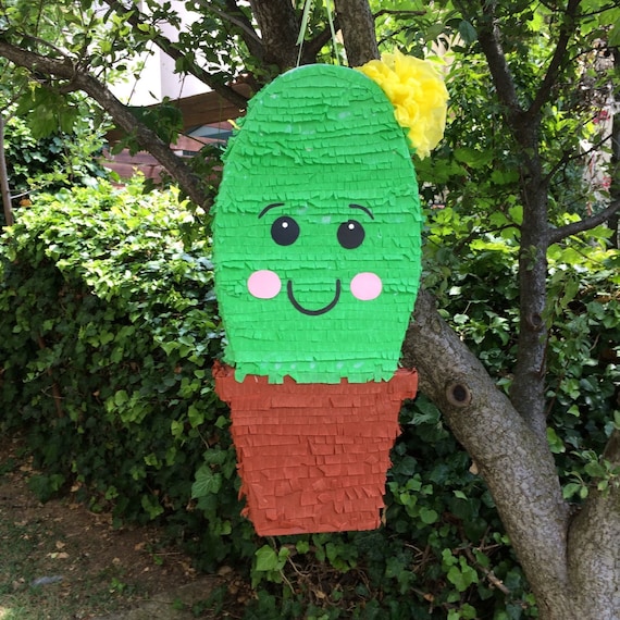 Cactus Pinata With Flower for Mexican Fiestas - Etsy