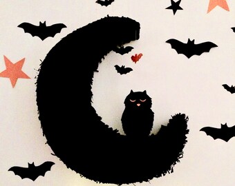 thumbnail image 2 of APINATA4U Devil Emoji Pinata - 20x16x4 Inch Red & Black Halloween Party Decor With Candy Storage 2 of 9