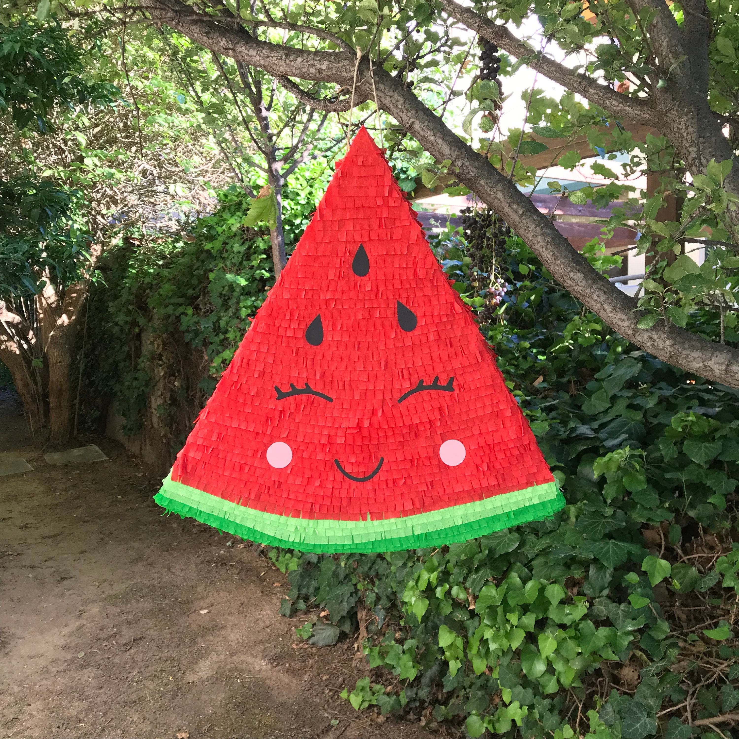 手作りスイカピニャータ - 夏のパーティーデコレーション - Etsy 日本