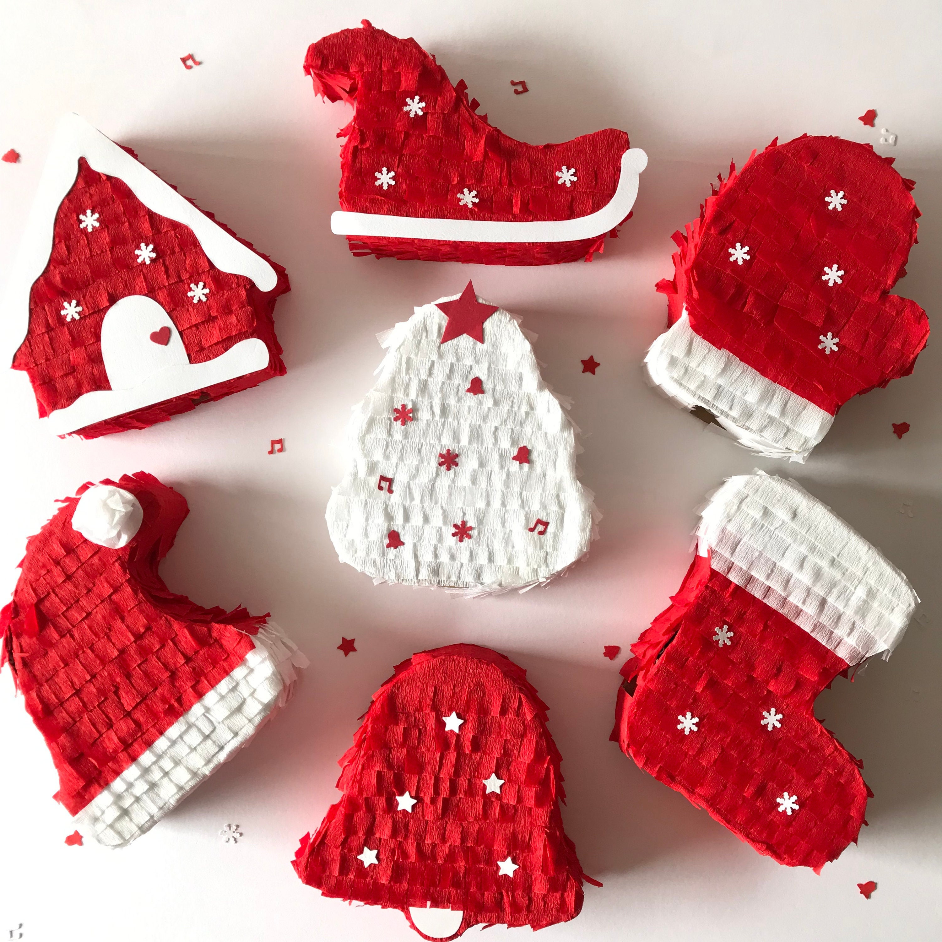 Mini Christmas Pinatas, Christmas Party Favors - Etsy