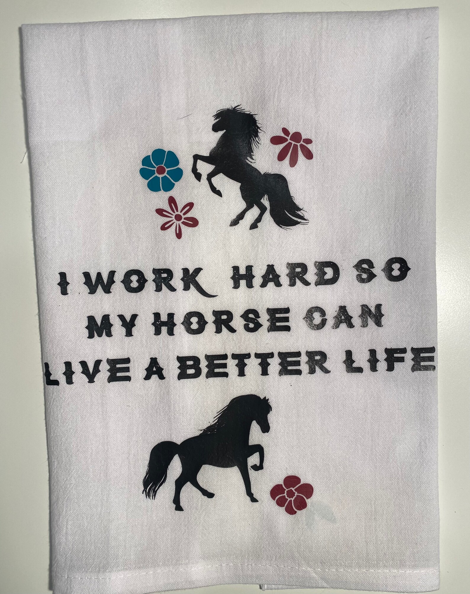 Horse Kitchen Towels4 Pack Etsy
