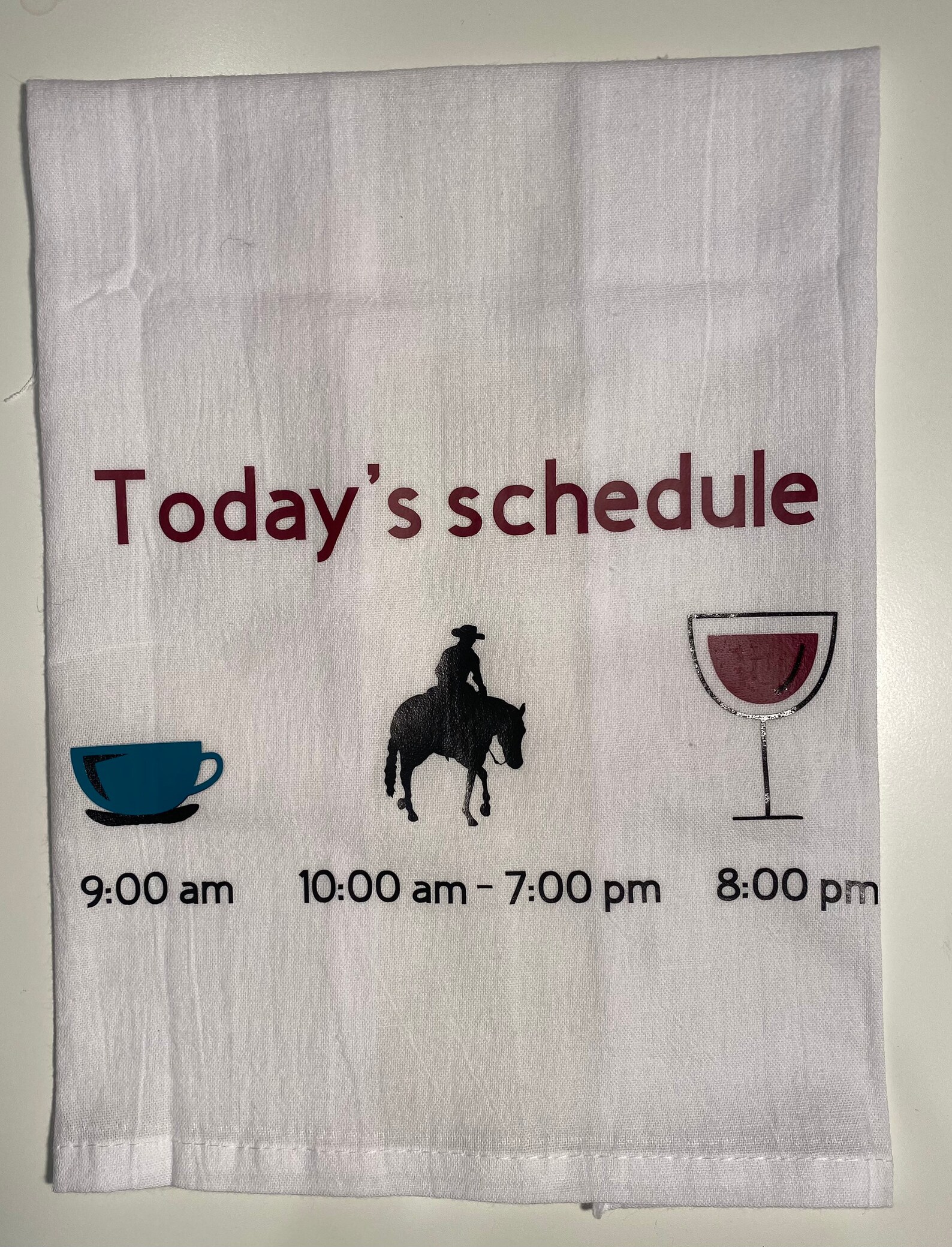 Horse Kitchen Towels4 Pack Etsy