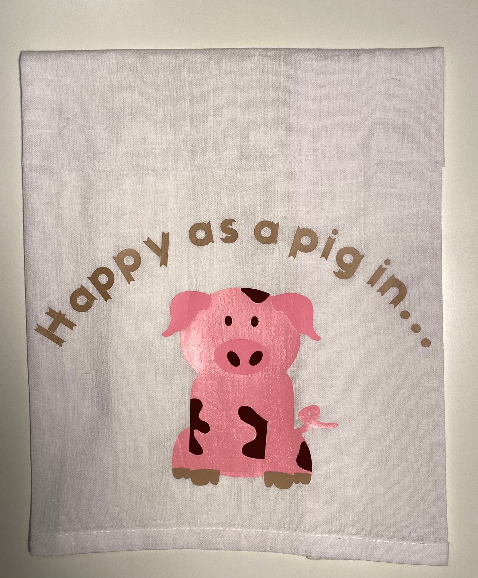 Pig Kitchen Towels4 Pack Etsy