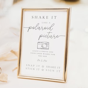 Polaroid Guest Book Sign: Wedding Photo Album (Digital Download)