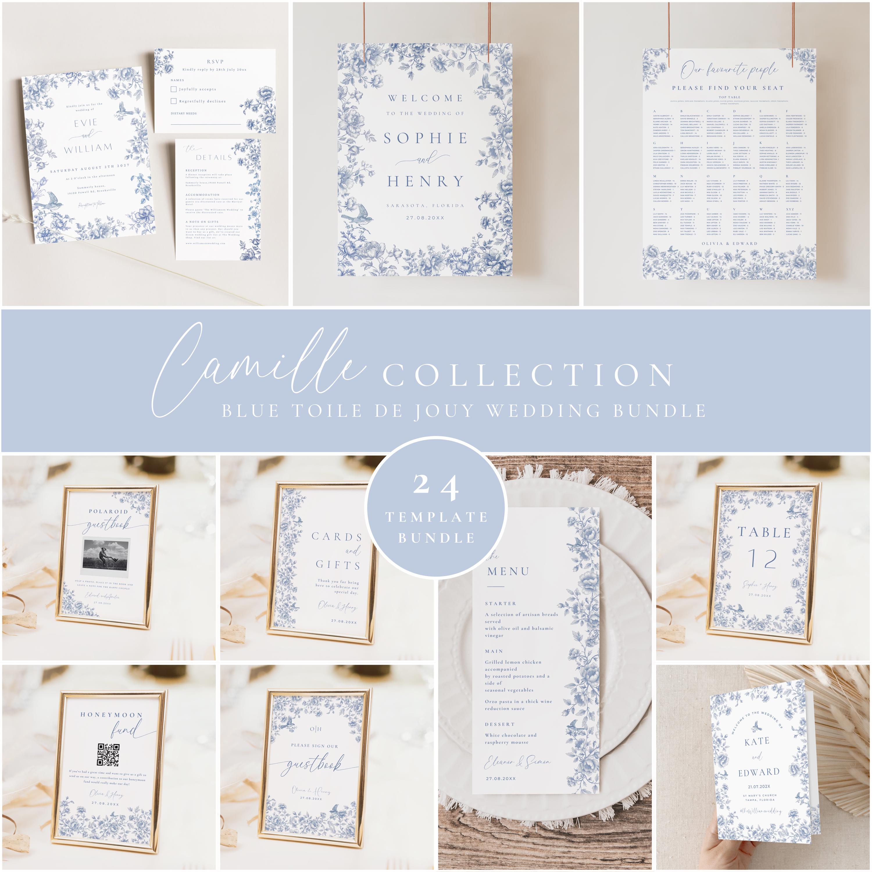Blue Toile Border - Etsy
