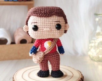 AMIGURUMI PATTERN Sheldon Crochet Pattern | Big Bang Theory | PDF Pattern Download in English/Spanish/Portuguese