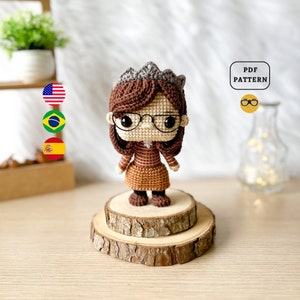 AMIGURUMI PATTERN Amy Crochet Pattern | Big Bang Theory | PDF Pattern Download in English/Spanish/Portuguese