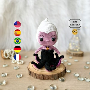 AMIGURUMI PATTERN Ocean Villain Crochet Pattern | PDF Pattern Download in English/Spanish/Portuguese/German/French