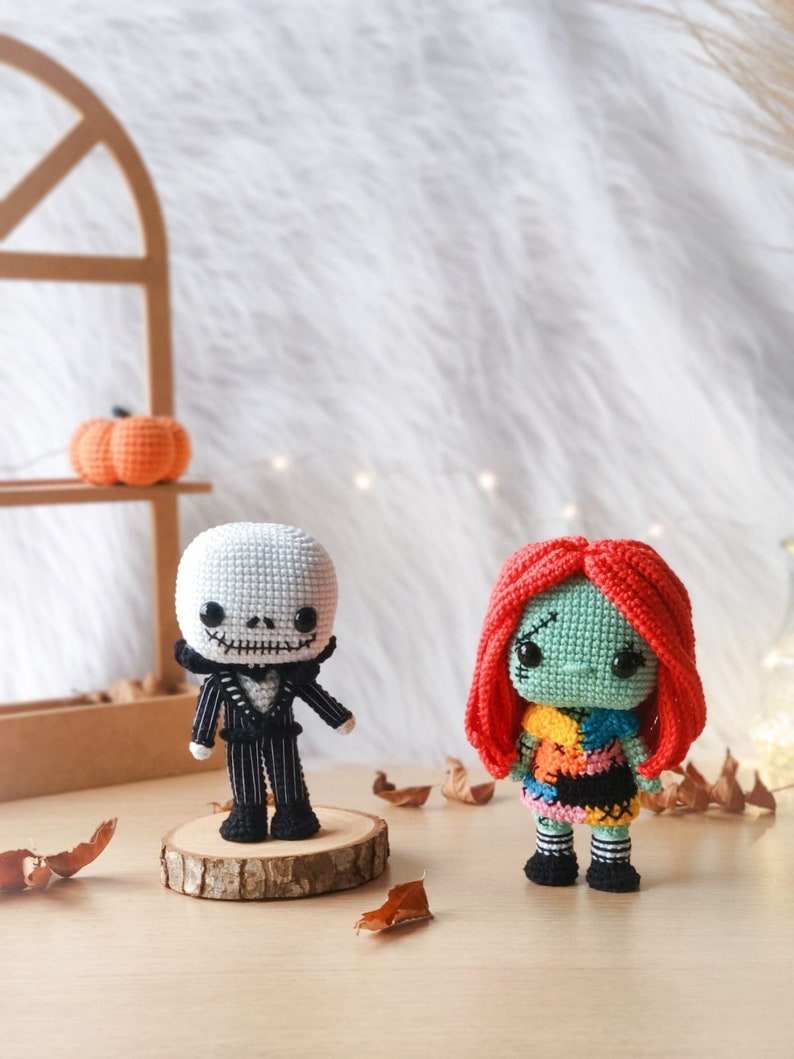 Jack Skellington crochet pattern Nightmare before Christmas crochet pattern jack amigurumi pattern jack crochet pattern jack and sally crochet Crocheniacs pattern funko pop crochet