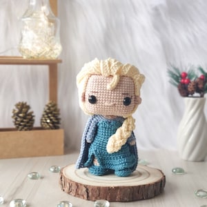 AMIGURUMI PATTERN Ice Princess Crochet Pattern | PDF Pattern Download in En/Es/Pt