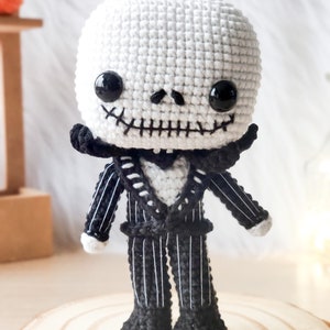 Jack Skellington crochet pattern Nightmare before Christmas crochet pattern jack amigurumi pattern jack crochet pattern jack and sally crochet Crocheniacs pattern funko pop crochet
