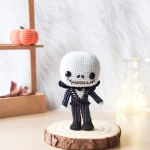 Jack Skellington crochet pattern Nightmare before Christmas crochet pattern jack amigurumi pattern jack crochet pattern jack and sally crochet Crocheniacs pattern funko pop crochet