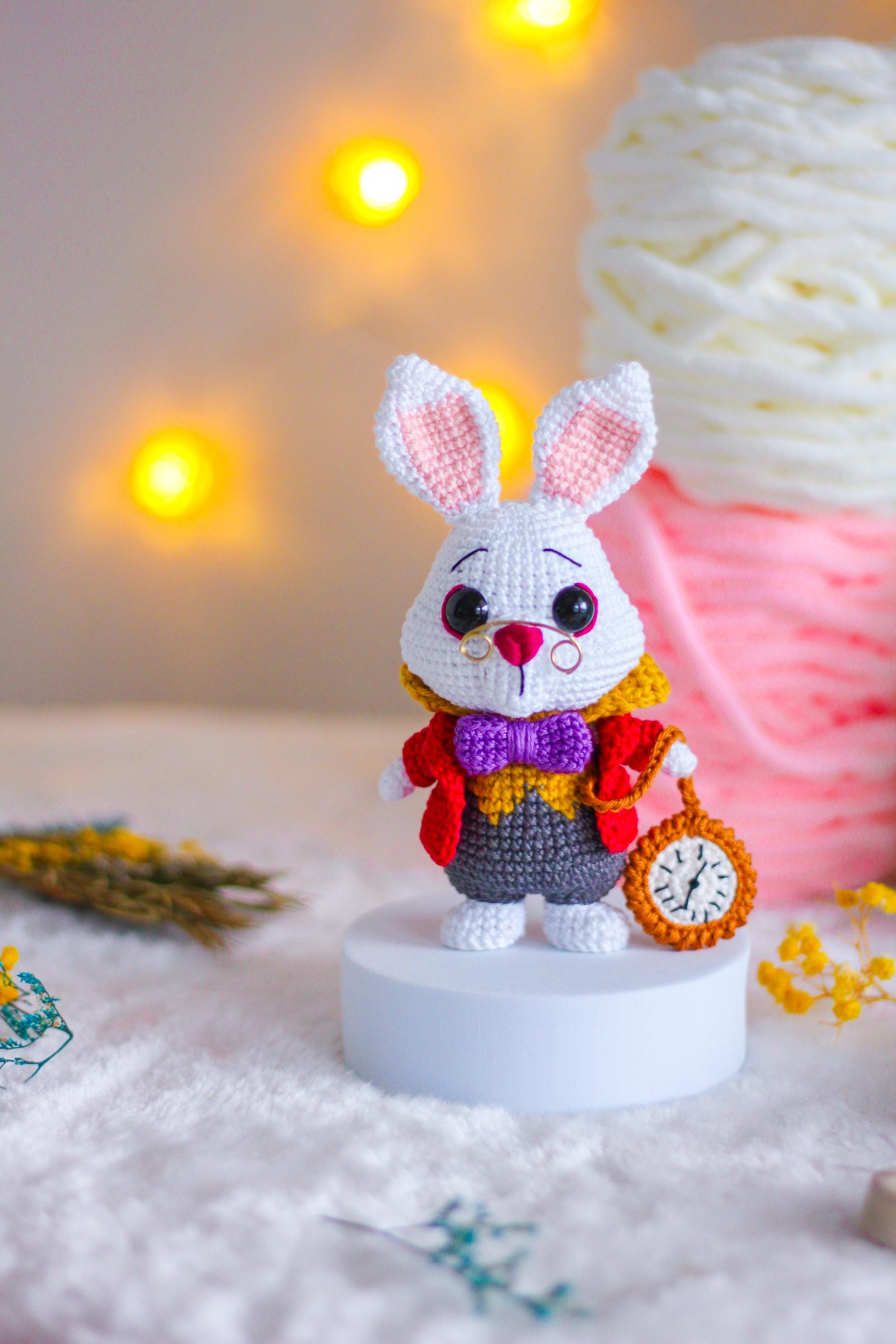 カスタムボールペン«No.356» ホワイト あみぐるみ ウサギ ハート