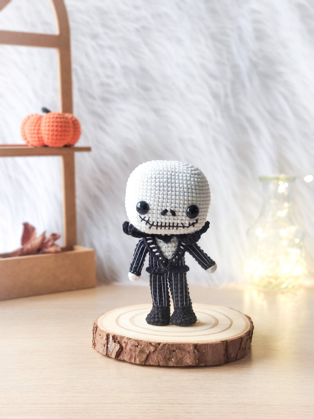 AMIGURUMI PATTERN Jack Skellington Crochet Pattern Halloween Crafts