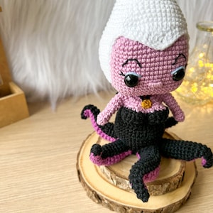 ursula crochet pattern ursula amigurumi doll disney crochet disney princess crochet pattern ariel crochet little mermaid crochet pattern Crocheniacs pattern funko pop crochet pattern