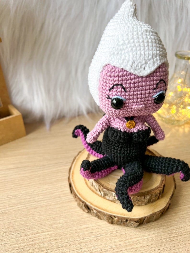 ursula crochet pattern ursula amigurumi doll disney crochet disney princess crochet pattern ariel crochet little mermaid crochet pattern Crocheniacs pattern funko pop crochet pattern