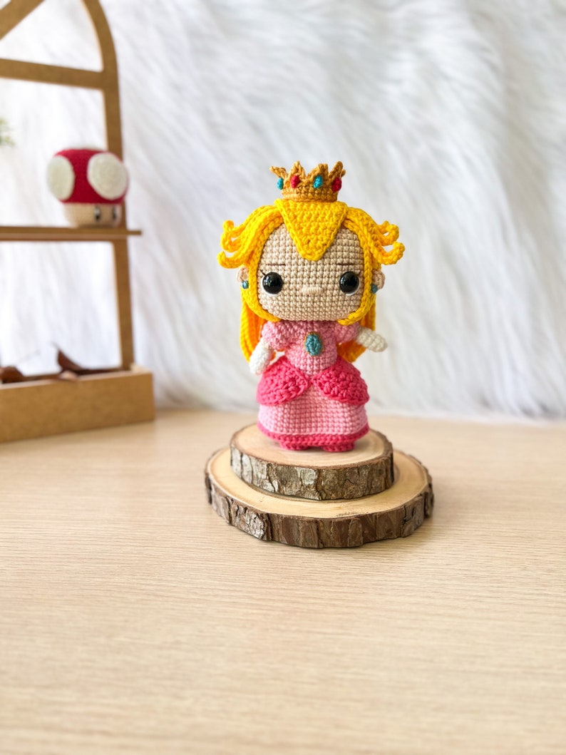 AMIGURUMI PATTERN Princess Peach Crochet Patterns Super Etsy