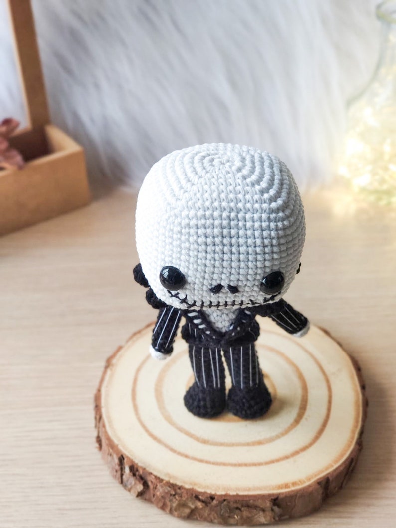 Jack Skellington crochet pattern Nightmare before Christmas crochet pattern jack amigurumi pattern jack crochet pattern jack and sally crochet Crocheniacs pattern funko pop crochet