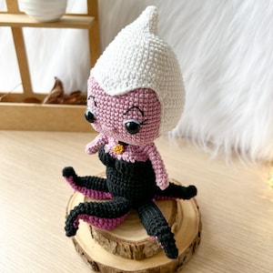 ursula crochet pattern ursula amigurumi doll disney crochet disney princess crochet pattern ariel crochet little mermaid crochet pattern Crocheniacs pattern funko pop crochet pattern