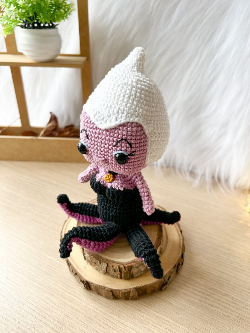 ursula crochet pattern ursula amigurumi doll disney crochet disney princess crochet pattern ariel crochet little mermaid crochet pattern Crocheniacs pattern funko pop crochet pattern