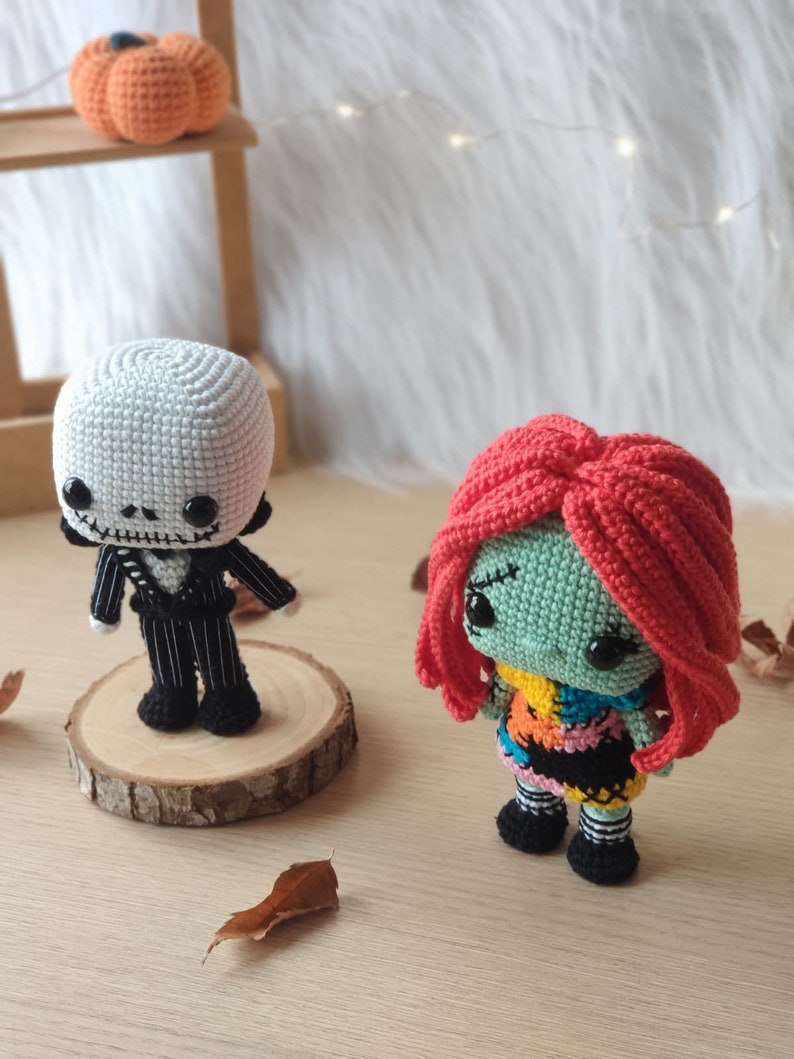 Jack Skellington crochet pattern Nightmare before Christmas crochet pattern jack amigurumi pattern jack crochet pattern jack and sally crochet Crocheniacs pattern funko pop crochet