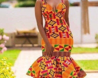 ankara long gown dresses