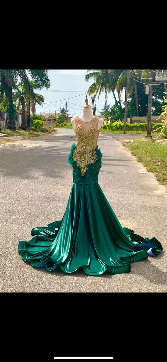 prom dresses places near me Sheer-Back Long Jersey Prom Dress with Corset Periwinkle / 12