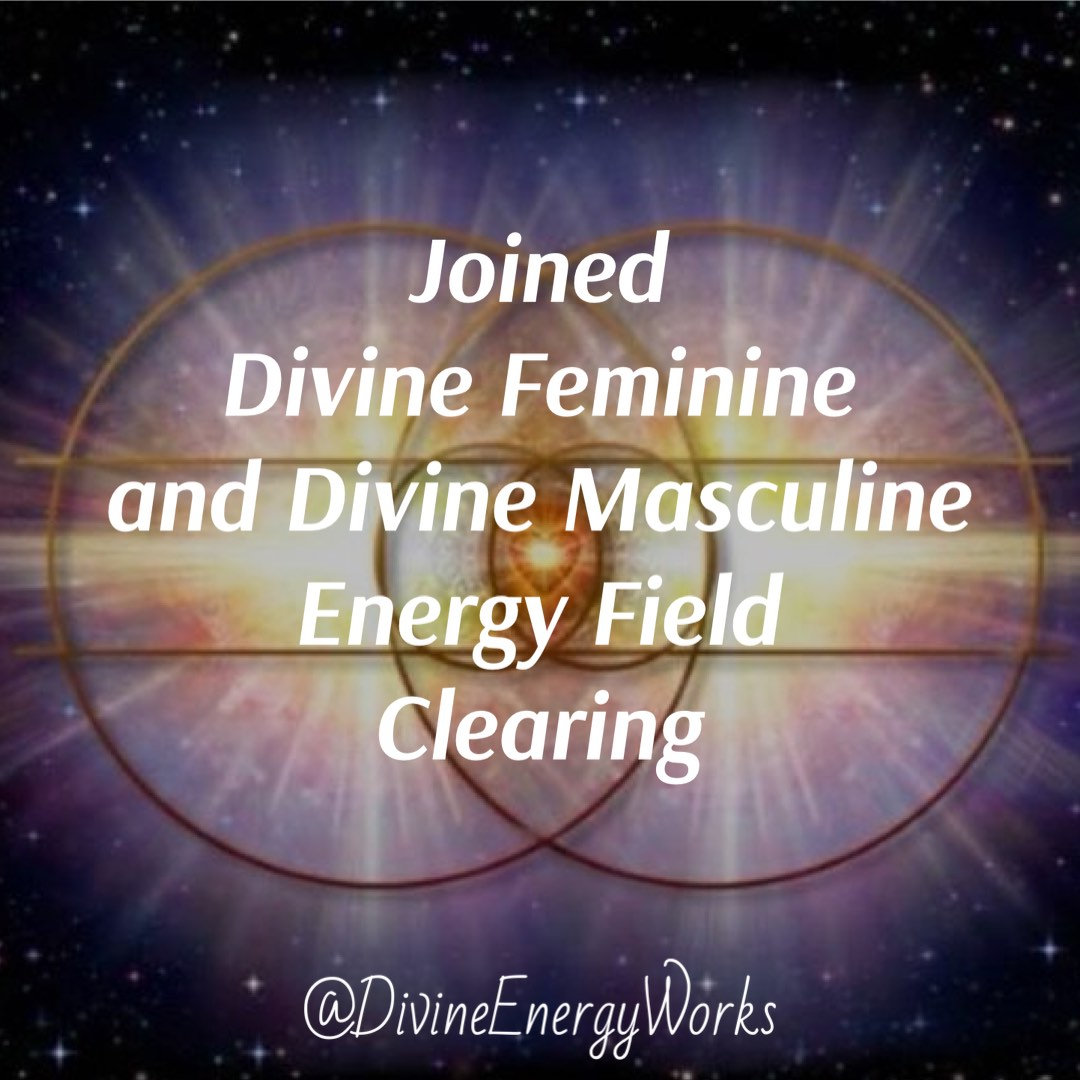 Joined Divine Feminine and Divine Masculine Energy Field Etsy