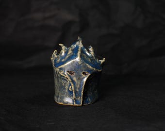 Ceramic Arcane Herald Viktor Glaze Test • Mask Mini Pot