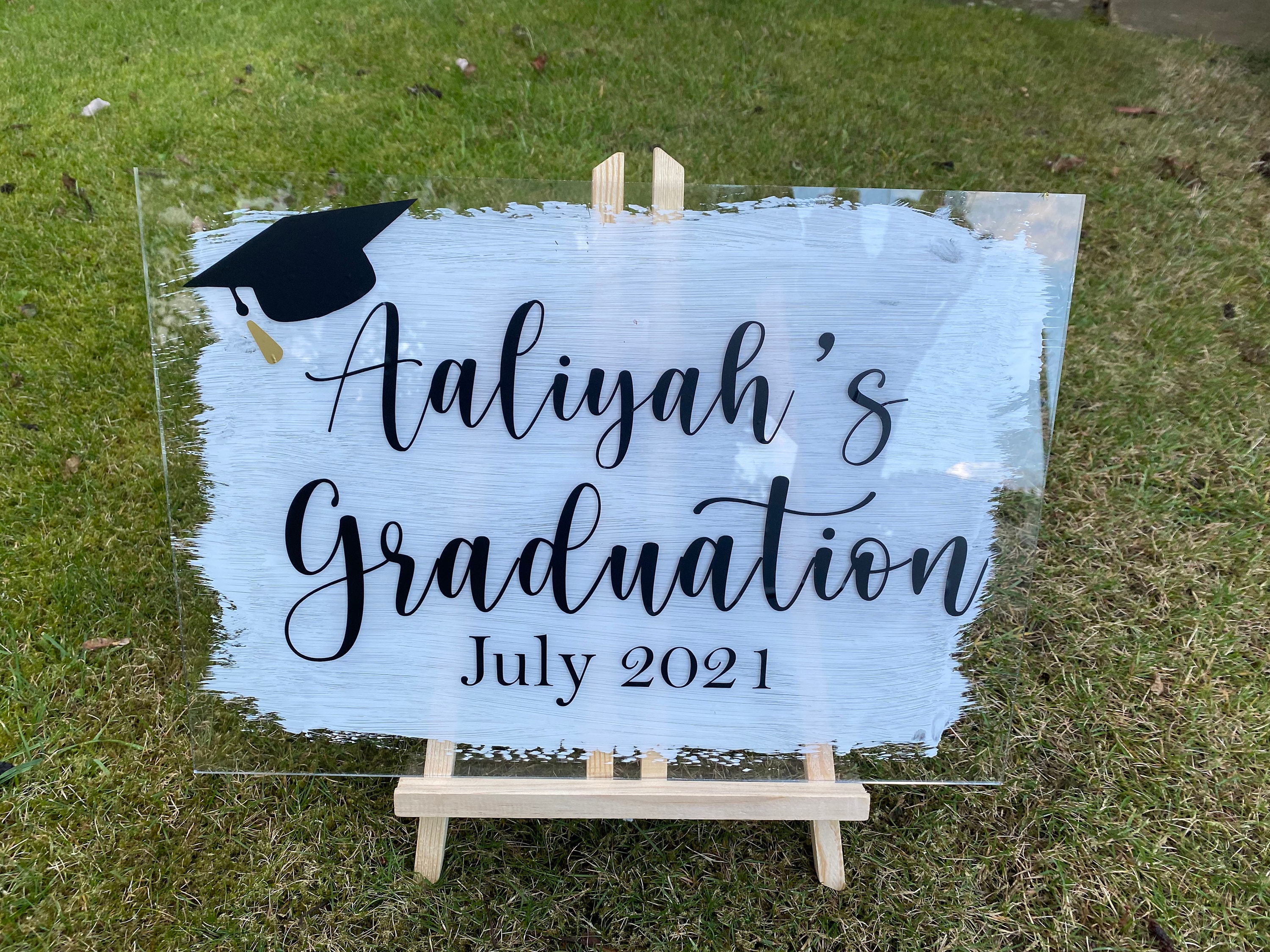 Personalised Acrylic Graduation Sign A3 Etsy UK