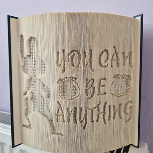 You Can Be Anything Cut and Fold Digital PDF bookfolding pattern